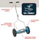 American Lawn Mower Company 1304-14SK2 14-Inch 5-Blade Push Reel Lawn Mower with Sharpener