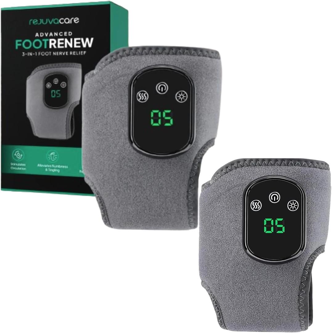 FootRenew Triple Method Massager The Official Foot Renew Heat, Compession & Massager for Comfort and Relaxation for Everyday Use - Foot Renew (2pc Foot Renew)