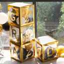 Fonder Mols 2026 Graduation Party Balloon Boxes, Graduation Decorations Class of 2026 High School College Kindergarten Graduation Party Decorations Supplies(no Balloons) (Gold)