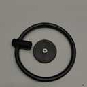 SetSail Adhesive Towel Holder for Bathroom Wall Matte Black Hand Towel Ring Stainless Steel Towel Hanger for Bathroom, Kitchen (1 Pack)