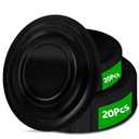 40Pcs Disposable Paper Plates Black,Including 20pcs 9" and 20pcs 7" Plates,Strong and Sturdy Disposable Plates for Party, Dinner, Holiday, Picnic,Birthday Party, Dinner Table, Wedding, Pack Of 2