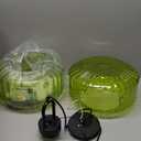 Modern Glass Pendant Light Fixture Green Globe Pendant Lights with Large Hand Blown Shade, Mid Century Pendant Light Green Glass Hanging Lighting for Dining Room Kitchen Sink Farmhouse