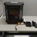 Electric Fireplace Heater 22 in Freestanding Fireplace Stove Infrared Fireplace RealSmart with 3D Flame Effect Remote Control, Timer, Overheating Protection Heater for Indoor Use Black (Christmas Red)