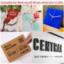 1/8 Thick 12 x 12 inch Acrylic Sheets - 4 Pack Plexiglass Sheets for Creative DIY Projects Laser Cutting Engraving UV Printed Signs Crafts Badges, Beige