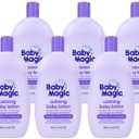 Baby Magic Calming Lotion, Lavender & Chamomile, Helps Comfort & Relax Before Bedtime, Vitamin Enhanced, Dermatologist Recommended, Hypoallergenic, Free of Parabens, 16.5 Fl Oz (6 Pack)