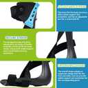Komzer AFO Drop Foot Brace is a Adjustable Orthotic Device Used for Ankle Support & Gait Training, Capable of Fitting Different Shoe Types with Low-Profile Design to Address Causes of Foot Drop from Stroke, Injury & Nerve Damage (M/Right)