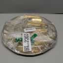 QTLCOHD 2Pcs 3 Tier Stainless Steel Cupcake Stand - Gold Tiered Dessert Stand for Wedding & Birthday Party