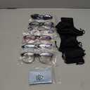 NORPERWIS 5 Pairs Reading Glasses Spring Hinge Blue Light Blocking Readers Glasses for Men and Women (Mix Color-1, 1.00)