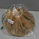 Hanging Lights with Plug in Cord Rattan Hanging Lamp Boho Ceiling Light Fixtures Farmhouse Pendant Lamp Shape for Living Room Bedroom Kitchen (12.4 Inch-Umbrella Shade)