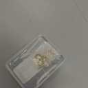 SUNNYCLUE 1 Box 4Pcs Spring Oval Ring Gold Carabiner Clips Bulk Cubic Zirconia Real 18K Gold Plated Brass Rhinestone Keychain Snap Buckle Gate Ring for Key Bag Purses Handbags DIY Crafts Accessories