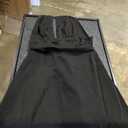 GOKATOSAU Women's Halter Deep V Neck Flowy Chiffon Bow Tie Backless Summer Mini Dress, Size S