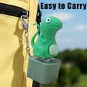 Lizard Keychain Sound, 2026 New Adults Keyboard Clicker Lizards Fidget Toys, Fun Rechargeable Keychain with Colorful Lights, Portable Stress Reliever for Anxiety & Sensory Fun (Lizard)