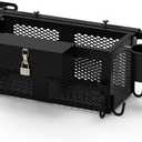 Tractor ToolBox, Heavy Duty Tractor Basket Accessories, Universal-Fitting Tractor Tool Tray Accessories, 24"x10"x10" Tractor Basket Attachment, Fits Most Tractor and Zero Turn Mower