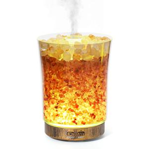 Essential Oil Diffuser, 3-in-1 Aromatheraphy Diffuser & Ultrasonic Humidifier & Himalayan Salt Lamp, 7 Color LED Lights, 2 Adjustable Mist Modes for Home Bedroom Office, Auto Shut-off, 150ML