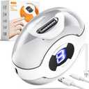 Electric Nail Clipper, Electric Nail Clippers for Seniors with LED Light, 2-in-1 Automatic Nail Trimmer with 3 Speeds for Baby, Adults & Kids, Electric Toenail Clipper (Beige)