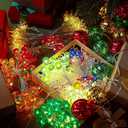 8 Pcs Valentines String Lights, 160 ft 340 LED Battery Operated Lights Hanging Fairy Light for Valentines St. Patrick's Day Indoor Outdoor Holiday Garden Bedroom Office Room Party Decor