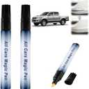 Car Scratch Remover Pen All Cars Magic Pen, Weatherproof Touch-Up Paint Pen for Minor Clear-Coat Scratches, Quick Fix, Fits All Vehicle Colors, Travel-Friendly (2Pcs)