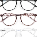IBOANN Iconic Blue Light Glasses for Woman - Computer Glasses 99% Blue Light Blocking - Anti Eyestrain & UV Glare Protection