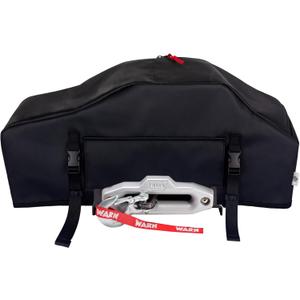 Winch Cover, High Quality UV-resistant Waterproof Winch Protective Cover, Indoor/Outdoor Winch Accessories, Weather Resistant Dust Cover for Electric Winches 8000-12000 lbs up to 13500 lbs (black)