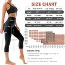 Hmuuo 3 Pack Leggings for Women High Waisted Tummy Control No See-Through Yoga Pants Workout Running Leggings
