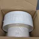 PULOTE 100PCS Ivory Plastic Plates - Cream Plastic Disposable Heavy Duty for Party & Wedding - Include 50 Each (Dinner & Dessert) Plates