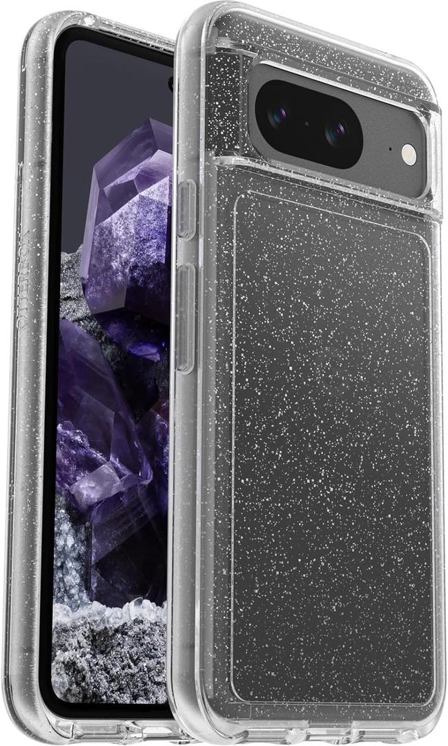 OtterBox Google Pixel 8 Symmetry Series Clear Case - Stardust (Clear/Glitter), Ultra-Sleek, Wireless Charging Compatible, Raised Edges Protect Camera & Screen OtterBox Google Pixel 8 Symmetry Series Clear Case - Stardust (Clear/Glitter), Ultra-Sleek, Wireless Charging Compatible, Raised Edges Protect Camera & Screen