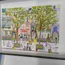 Galison Michael Storrings Cats in The City 1000 Piece Puzzle Featuring Beautiful Artwork of Cats in The City Garden