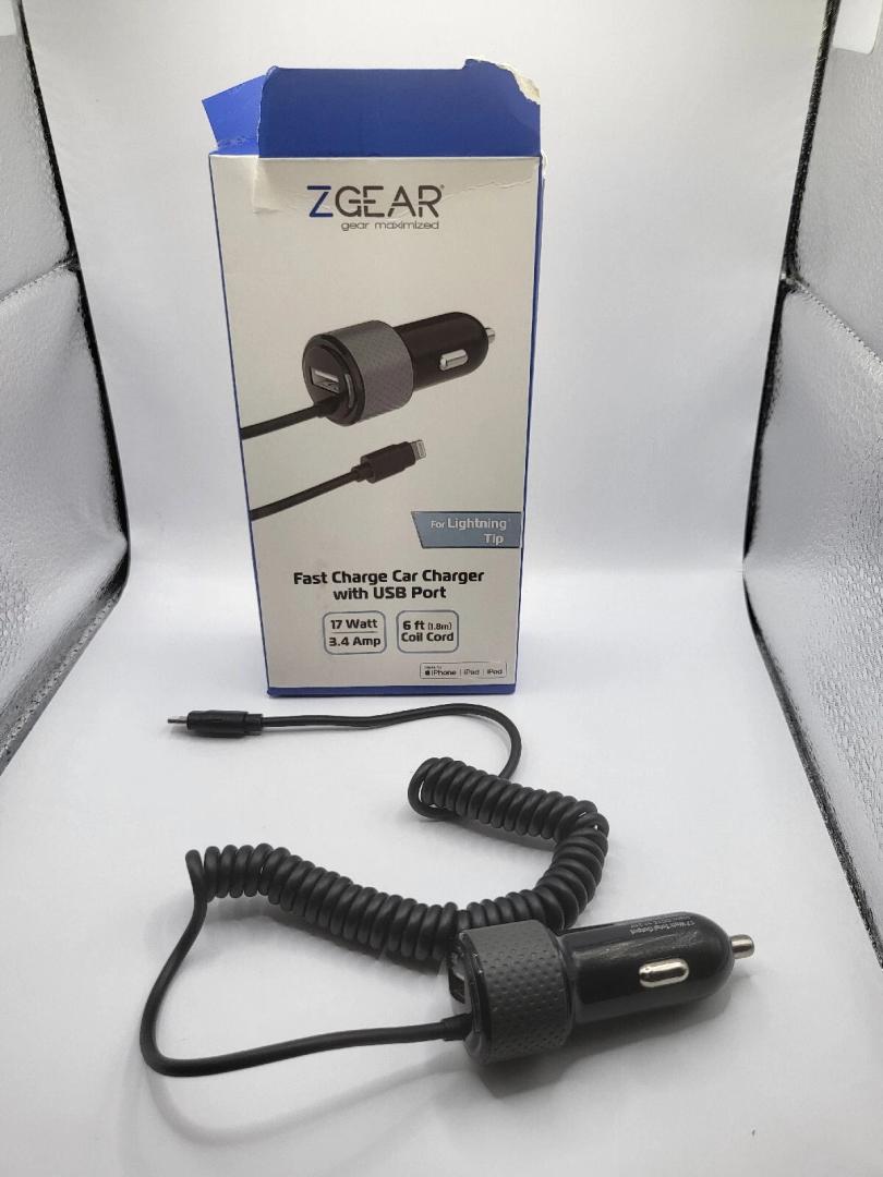 ZGEAR FAST CHARGE CAR CHARGER WITH USB PORT 17 WATT