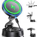 for MagSafe Car Mount Charger 15W Fast Wireless Charging Magnetic Car Phone Holder, 82+LBS Strongest Suction, 3200gf Strongest Magnetic,360Rotatable Stand for iPhone 17-12 Pro Max Plus Air (Black)