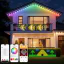 Smart Christmas Net Lights Outdoor 10*3ft 492 LED with DIY Mode & 56 Preset Patterns Waterproof Timer RGBW Color Changing Bluetooth APP Control Bush Net Christmas Lights Outdoor Mesh Light for Bushes (RGBIC)