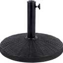 Blissun 26.5 lbs Heavy Duty Patio Market Umbrella Base Stand