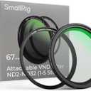SmallRig 67mm Magnetic Variable ND Filter ND2-ND32 (1-5 Stops) + 67mm Threaded Filter Ring, No X Cross HD Optical Glass Waterproof Scratch Resistant Magnetic Adjustable Neutral Density Filter - 4581