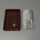 Juome Large Chocolate Bar Mold Deep 2 Pack - 1 Inch Deep Silicone Thick Molds for Stuffed Chocolate, Filling Knafeh Pistachio Candy With 100Pcs Bags (Large 2pcs)