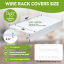 5 PCS Wire Shelf Covers,40*16 Wire Rack Covers for Shelves,0.31in Thick PVC Wood-Look Faux Shelf Cover for Wires Shelving,Moisture Resistant Durable,Easy to Cut Install,Shelves Cover for Pantry Closet