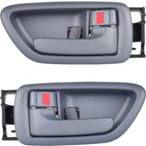 Gray Interior Door Handles for Toyota Sequoia 2001-2007,for Toyota Tundra 2004-2006 (Crew Cab Only), Front Rear Left Driver & Right Passenger 69205-0C030-B1,69206-0C030-B1