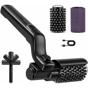 Grill Brush Electric, Cordless Electric Grill Brush, 24kg High Torque 3-Speed Power Grill Scrubber with Adjustable Head and USB-C Charging, Grill Cleaning Tools, Camping, and Patio Cooking