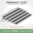 5" Rise Door Threshold Ramp with Updated Fixable Screws, Stable Portable Wheelchair Ramp for Home Steps, Aluminum Door Entry Ramps for Scooters, Power Chairs, Walkers, 800LBS Load Capacity