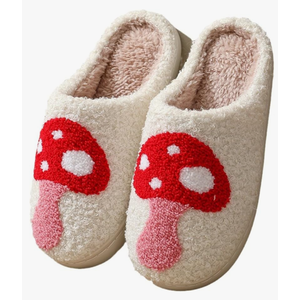 Mushroom Slippers Rainbow Slipper Heart Lover Slipper Home Slippers Indoor Slippers For Kids Women Men Girls Size: 12-13 Women/10.5-11.5 Men