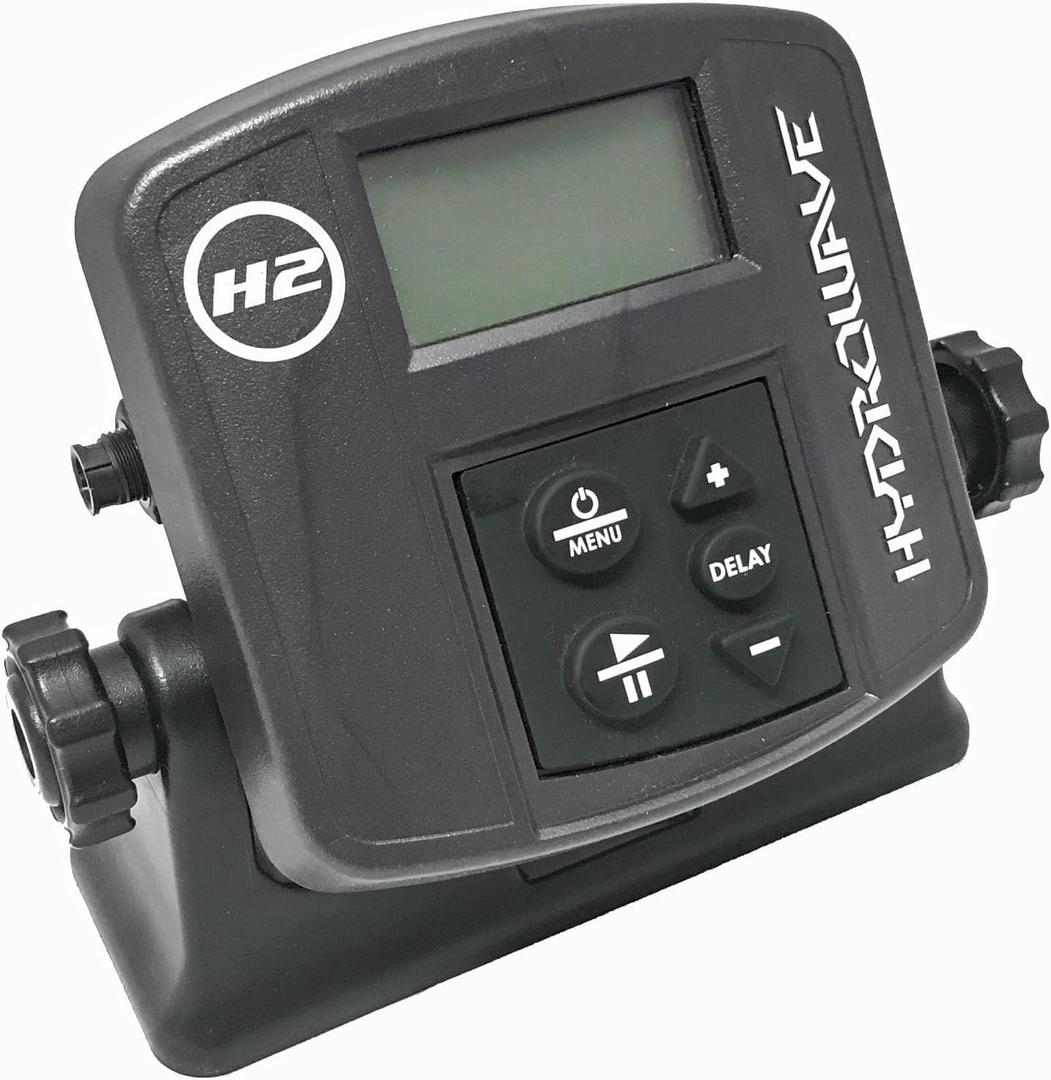 T-H Marine HydroWave H2 Fish Feeding Stimulator System Package - Waterproof Fishing Sound Device with 16-Bit Sound Quality, Underwater Sound Patterns Attract Bass, Crappie, Walleye - Black
