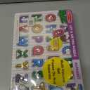Melissa & Doug Classic Wooden Peg Puzzles (Set of 3) - Numbers, Alphabet, and Colors, Standard