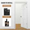 HBL' 2 Pack Hidden Door Hinges, Ultra-Thin Adjustable Concealed Hinges for Secret Doors, Pantries & Closets, Heavy Duty Invisible Design