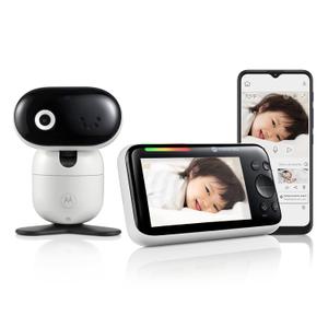 Motorola Nursery WiFi Baby Monitor with Camera, 5" Screen, Wall Mount, Long Range, 2-Way Audio, Temperature Sensor, Motorized, Lullabies, PIP1610 HD Connect