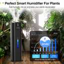 8L Smart Humidifier Large Room Bedroom Home, Quiet Top Fill Cool Mist Humidifier with Diffuser, Night Light, 3 Speed Humidifiers with 360 Nozzle, Timer, Humidity Setting for Plants Office Yoga Baby