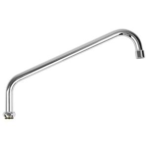 TNROTED 14 Inch Faucet Swivel Spout Replacement Fits for Most T&S Faucets, 360° Commercial Sink Faucet Spout with 2.2 GPM Aerator for 2 or 3 Bay Compartment Sinks