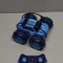 MaxTronic Amphibious Remote Control Car,Rechargeable RC Cars Toy 360 Flips Rotation Stunt Crawler 15KM/H 4WD All Terrain Outdoor Indoor Toy for Kids Boys Girls 3-12 (Blue)