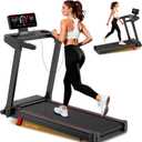 Upgrade Walking Pad with 15% Incline, 3.5HP Treadmill with Handle Bar, 0.6-8.7MPH Foldable Walk Pad for Small Home Office, Quiet Treadmill Running Machine, LED Display, 300/350/400LBS Capacity