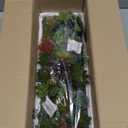 MyGift Artificial Succulent Centerpiece,15.75 Inch Faux Succulents Arrangement Plants in Sleek Black Wooden Rectangular Planter Box