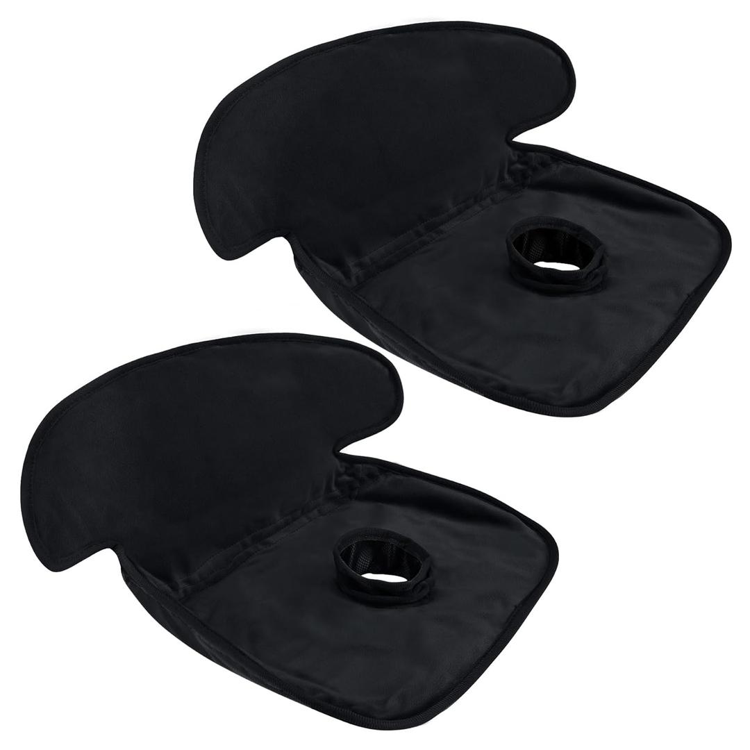 INFANZIA Dry Seat, Car Seat Protector Waterproof Carseat Liner Potty Training Toddlers, Baby and Infants, Piddle Pad for Carseats Strollers (Black, 2 Packs
