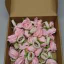 Yunsailing 24 Pcs Flower Napkin Rings Peony Floral Handmade Napkin Holder Rings Handicraft Holder for Table Decorations Wedding Holiday Banquet Luncheons Birthday Party Picnics Supplies(Pink)