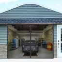 Garage Door Screen for 1 Car Garage 14x8FT, Magnetic Screen Door 14x8 FT Garage/Patio/Porch/Balcony with Retractable Fiberglass Mesh & Heavy Duty Weighted Bottom, Hands Free Easy Assembly & Pass (Black)